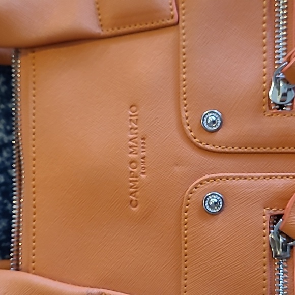 Campo Marzio Roma 1933 Leather Crossbody Laptop/Document Bag - Monte Cristo - Picture 2 of 10